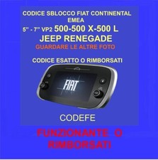CODICE SBLOCCO RADIO FIAT CONTINENTAL EMEA DAL 2015 AL 2020 DO SUBITO IL CODE comprar usado  Enviando para Brazil