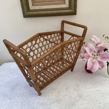 Vintage woven wicker for sale  WILMSLOW