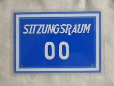 Kloschild blau weiß gebraucht kaufen  Bielefeld
