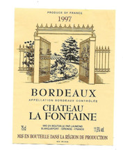 Etiquette vin château d'occasion  Royan