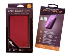 CONJUNTO de 2 iPhone X/Xs 10 SafeSleeve SLIM capa anti-radiação + protetor de tela comprar usado  Enviando para Brazil