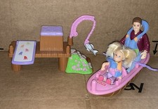 Fisher-Price Loving Family Dock prancha de mergulho caiaque 2 salva-vidas pai menina, usado comprar usado  Enviando para Brazil