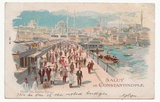 Usado, Cartão postal 1903 Port de Kara Keuy Istambul British PO Constantinople PMK - A1038 comprar usado  Enviando para Brazil