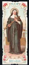 Cartão sagrado antigo de Santa Rita de Casia santino estampa imagem pieuse, usado comprar usado  Enviando para Brazil