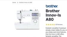 Brother sewing machine for sale  LEEK