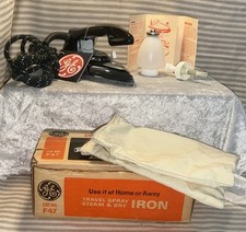 Vintage General Electric GE F47 Viagem Spray Vapor e Ferro Seco Bolsa Caixa Original comprar usado  Enviando para Brazil