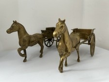Pair vintage brass for sale  GLOSSOP