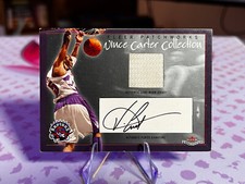 Vince Carter Auto Jersey Patch /100 Fleer Patchworks Raptors | Usado em jogos, assinado comprar usado  Enviando para Brazil