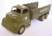 Caminhão de transporte 1950 MARX 19" AÇO PRENSADO OLIVA EXÉRCITO DOS EUA, usado comprar usado  Enviando para Brazil