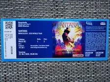 Santana eintrittskarte miracul gebraucht kaufen  Waldsee
