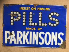 Parkinsons pills enamel for sale  STRATHDON
