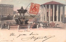 Cartolina roma tempio usato  Milano