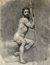 Dessin ancien homme d'occasion  Belleville