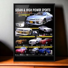 Anos 90 Vintage Ad Idaten × Nissan Silvia interior Aero E-S14 200SX 240SX modo Js comprar usado  Enviando para Brazil