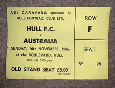Hull australia 1986 for sale  NOTTINGHAM