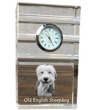 Old English Sheepdog dreifarbiges Uhr mit Hund Art-Dog na sprzedaż  PL