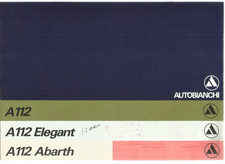 Catalogue autobianchi 112 d'occasion  Bray-sur-Somme