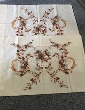 Pair cream floral for sale  TELFORD