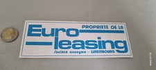 Używany, Autocollant /Sticker  EURO LEASING (Luxembourg) na sprzedaż  Wysyłka do Poland