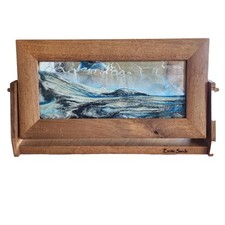 Quadro de arte exótico Sands William Tabar madeira emoldurado areia móvel azul glitter comprar usado  Enviando para Brazil
