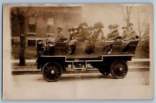 Cartão postal de ônibus turístico RPPC foto cena rua c1910 não publicado antigo comprar usado  Enviando para Brazil