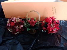 Vintage poinsettia bauble for sale  ELLON