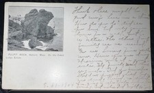Cartão postal 1898 SPRANG PMC NAHANT Massachusetts PULPIT ROCK SELO USADO, usado comprar usado  Enviando para Brazil