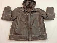 Herren kunstlederjacke kapuze gebraucht kaufen  Rastatt