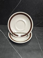 2 pires vintage anos 70 Homer Laughlin restaurante banda marrom 5,5" EUA, usado comprar usado  Enviando para Brazil