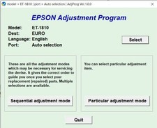Redefinição de contador de almofada de tinta Epson ET1810, ET2800, ET2810, ET2820, ET2825, ET4800 comprar usado  Enviando para Brazil