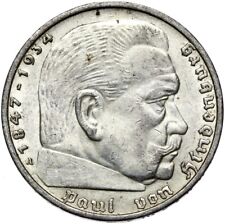 Rzesza Niemiecka - J. 367 - Moneta - 5 marek Rzeszy 1937 A - Hindenburg - Srebro na sprzedaż  PL