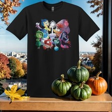 Camiseta unissex Disney Pixar inside out 2 caracteres masculina feminina SY399, usado comprar usado  Enviando para Brazil