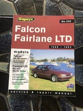 Gregory’s Falcon Fairlsne LTD 1988 - 1992 Manual de Serviço e Reparo  comprar usado  Enviando para Brazil