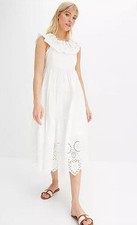 Freemans Bordado Vestido sin Mangas En Blanco UK 20 (FM185-1) comprar usado  Enviando para Brazil