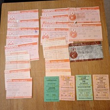 liverpool ticket stubs for sale  HAVERHILL