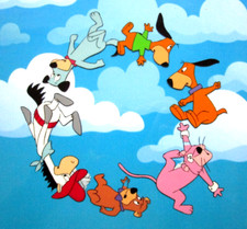 Używany, 1987 QUICKDRAW MCGRAW SNAGLEPUSS HUCK PSY ORYGINALNY RYSUNEK PRODUKCYJNY I CEL na sprzedaż  Wysyłka do Poland