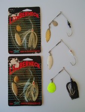 5 iscas de pesca vintage K&K decote redondo isca giratória da Brothers Bait Company EUA, usado comprar usado  Enviando para Brazil