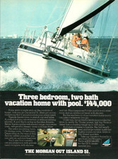 1977 Morgan Yacht Out Island 51 barco de luxo veleiro vintage estampa AD comprar usado 1977 Morgan Yacht Out Island 51 barco de luxo veleiro vintage estampa AD comprar usado  Enviando para Brazil