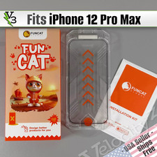 Protetores de tela FUNCAT para iPhone 12 Pro Max - 3x HD vidro transparente com kit de instalação comprar usado  Enviando para Brazil