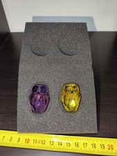 Coppia gufi swarovski usato  Gemona del Friuli