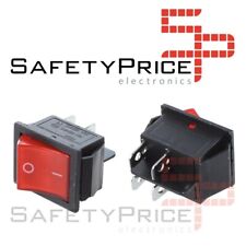 INTERRUPTOR ON OFF CON LUZ ROJO 220V 4 PIN RECTANGULAR KCD4 SPST 16A 220V comprar usado  Enviando para Brazil