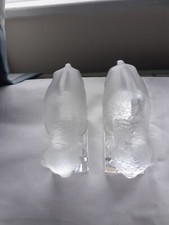 Lalique pair bison for sale  HARROW