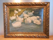 ölgemälde enten fluß gebraucht kaufen  Kiedrich