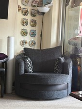 Armchair large swivel for sale  EASTBOURNE