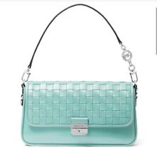 Usado, Bolsa de ombro conversível Michael Kors Bradshaw couro tecido - Fair Aqua comprar usado  Enviando para Brazil