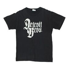 Camiseta Detroit Bros | Motocicletas Personalizadas Vintage Motociclista Preta Pequena Antiga, usado comprar usado  Enviando para Brazil