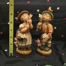 Figurine intagliate vintage usato  Spedire a Italy