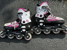 Patins em linha rosa ajustáveis 5th Element G2-100 tamanho 5-8 - rodas ABEC 5 70mm, usado comprar usado  Enviando para Brazil