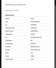 Videoproiettore vivitek dh765z usato  Treviso