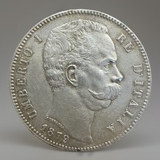 Lire 1879 regno usato  Omegna
